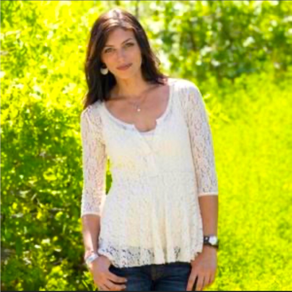 Free People Lace Top